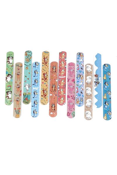 Choice 12pcs New Bluey Series Bracelet Bingo And Her Friends Pvc Snap Circle Cartoon Pat Circle Bracelet 12