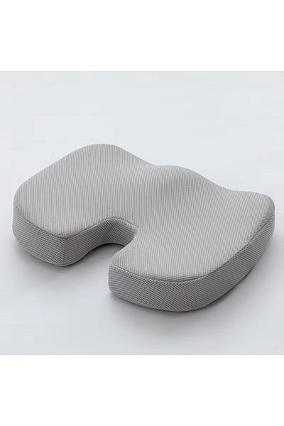 Choice French Grey Ergonomic Memory Cotton Office Cushion Hemorrhoid Cushion Chair Cushion Sedentary Artifa