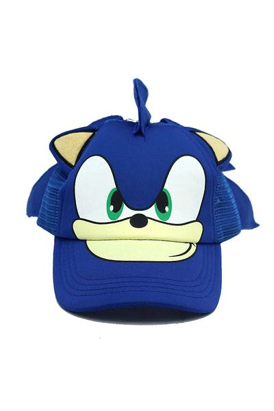 Choice Children 50-54cm Blue Cartoon Printed Baseball Cap Sonic The Hedgehog High-value Children Adult Pare