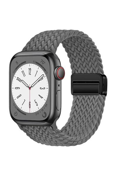 Choice 38mm 40mm 41mm gray Braided Strap For Apple Watch Band 44mm 40mm 45mm 49mm 41mm 38 buckle Bracelet i