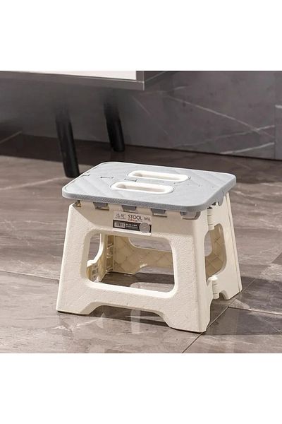 Choice B 1pcs Lightweight Folding Step Stool Multi Purpose Handheld Thickened Footstool Non-Slip Plastic .