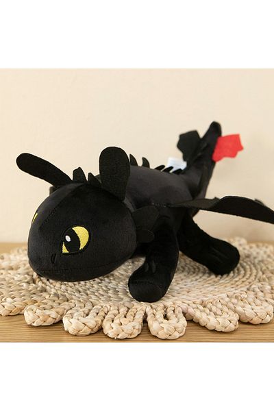 Choice 27cm Black Kawaii Anime Dragon Tamer Toothless Baby Plush Toy Character Cute Cartoon Doll Toys Kids