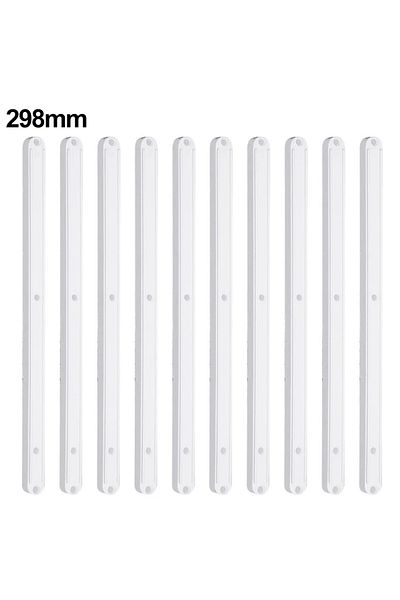 Choice White 298mm 10Pcs Draw Rail Plastic Drawer Slides 180/235/298mm Draw Runners Replacement Drawer Runn
