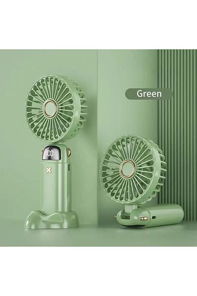 Choice Green Mini Handheld Small Fan Portable Portable Silent Office Desk Student On Dormitory Charging Out