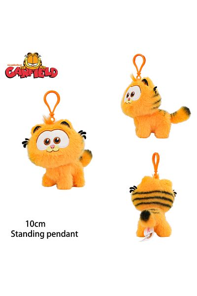 Choice 10cm-stand Pendant Garfield Original Plush Toy Cute Garfield Cat Stuffed Doll Soft Keychain Pendant