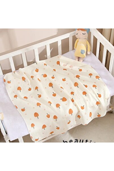 Choice mushroom 80x80cm Baby Receive Blanket for Newborn Cotton Muslin Swaddl...