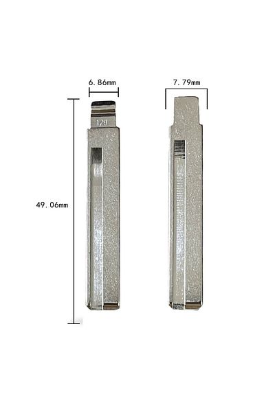 Choice NO.129 10pcs KD VVDI Remote Car Key Blade Blank Key Uncut Blade #129 #130 HY20 HY20R Replacement Car