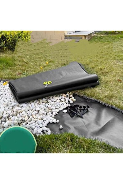 Choice قماش أساسي من الجيوتكسيل الأسود 60 سم × 1000 سم، قماش مقاوم للعشب في ا...