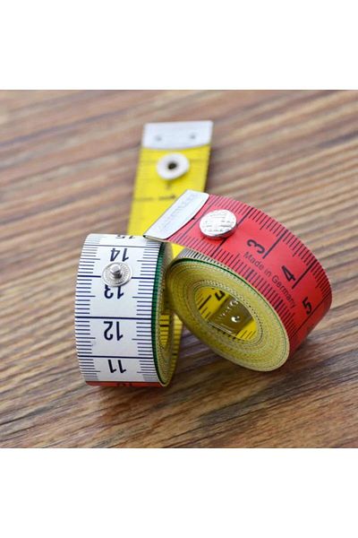 Choice 1.5m 1pc 150cm Germany Quality Soft Tape Measure Tailor's Tape with Snap Fasteners Body Measuring Ru
