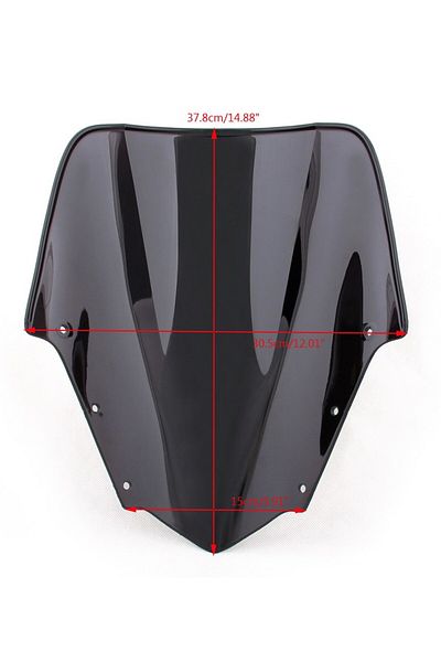 Choice black Topteng Windshield Windscreen Double Bubble for Yamaha FZ1 FZ1S 2006 2007 2008 2009 2010 2011
