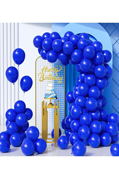 BALON DİYARI 25 Navy Blue Color Balloons – Helium Compatible, Quality and Durable
