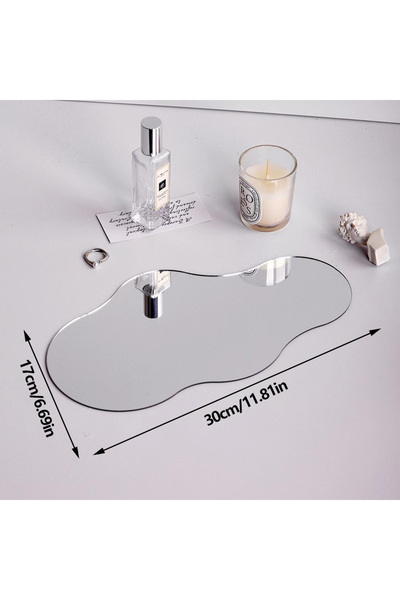 Choice صينية أكريليك حديثة بتصميم بسيط لغرفة النوم، منظم مجوهرات، شاي بعد الظ...