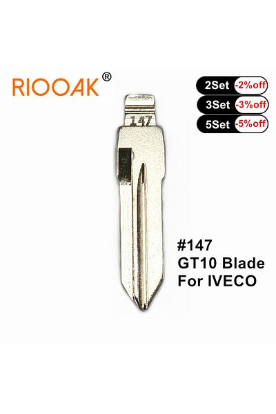 Choice 10pcs Metal Blank Uncut Flip #147 GT10 KD VVDI Remote Key Blade For IVECO Auto Replacement Parts ...