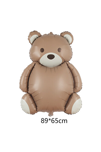 Choice بالون شوكولاتة على شكل دب آخر غير لامع من رقائق معدنية على شكل كعكة قو...
