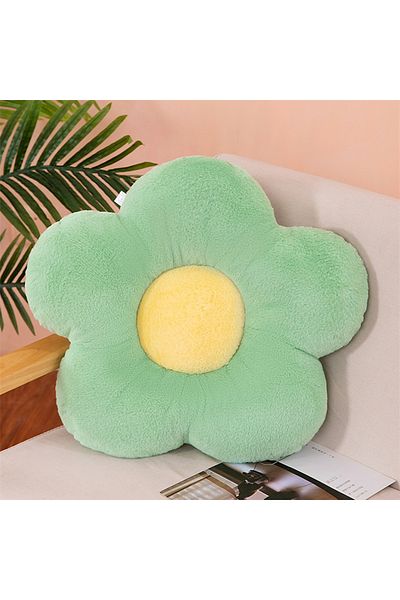 Choice 30cm Green 30cm Stuffed Five Petal Flower Cushion Girly Room Decor Sunflower Pillow Bay Window Flowe