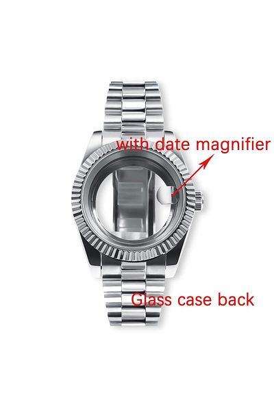 Choice 40mm Case NH35 NH36 Glass 2 NEITON 36MM/39MM Watch Case Fit NH34/35/36 ETA2824 2836 Movement Sapphir
