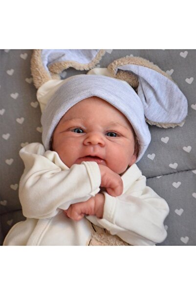 Choice دمية طفل حديث الولادة مقاس 49 سم NPK مقاس 19 بوصة مطلية بالفعل إيليجا أويك ريبورن بيبي مقاس جلد ثلاثي الأبعاد