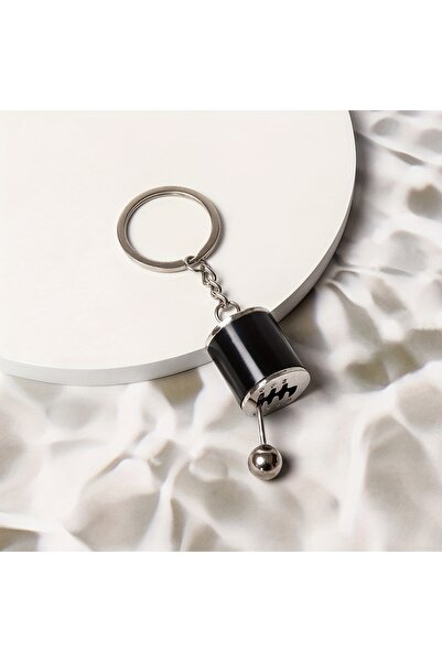 Choice سلسلة مفاتيح سوداء قطعة واحدة للرجال، تعديل سيارة إبداعي، ألعاب مكتب م...