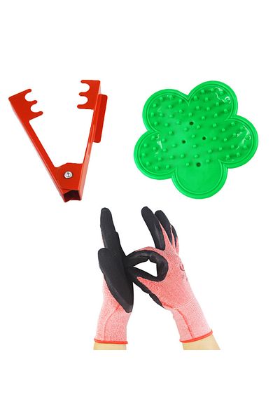 Toorise 3Pcs 3Pcs Floris tThorn Remover Metal Flower Rose Cut Tool Thorn Stem Leaf Stripper Rose Plier Rem