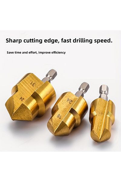 Choice Orange Drill Bit Step Socket For Water PVC Pipe Expander Connector Repair Plumb Fit Reamer Ream Hole