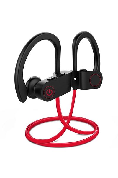 GOLDFOX Red New Wireless Earphone Bluetooth 5.0 Waterproof Sports Headset Earplugs Sound Magnetic Neckband H