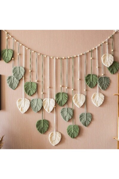 choice2 إكليل أوراق خضراء من قطعة واحدة باللون الأخضر العسكري، لوحة فنية جدار...