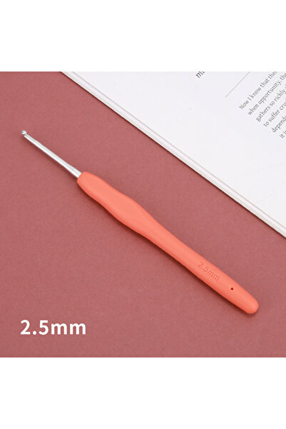 Choice 2.5mm random color 2/2.5/3/3.5/4/4.5/5/5.5/6/6.5/7/8/9/10mm DIY Crochet Hooks Plastic Handle Knittin