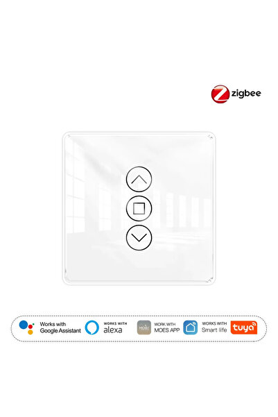 MOES مفتاح ستارة ذكي أبيض من تويا بتقنية ZigBee، يدعم تقنية 2.5D، مزود بلوحة ...