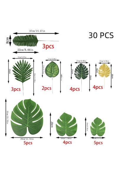Choice Palm Leaves 30pcs 20pcs Premium Oxidation Resistance Artificial Flower, Artificial Tropical Palm Lea