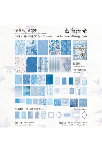 Choice C JIANQI 100pcs Vintage Decor Scrapbooking Materials Paper Combo Kit DIY Junk Journal Collage Photo.
