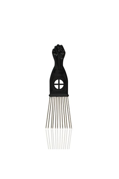 Choice 50090 Black Metal African American Pick Comb Hair Combs Hair Comb For Hairdressing Styling Tool Salo