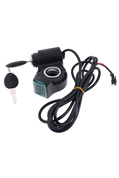 Choice Light Grey E-bike Power Switch Lock Display Thumb Throttle With Key 12...
