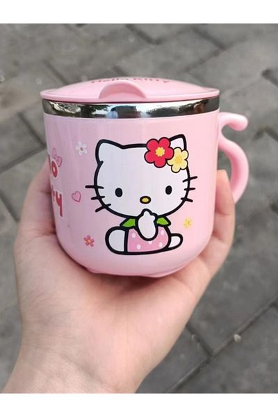 Choice 1pc 1pc HelloKittys 9.47Oz Insulated Stainless Steel Coffee Mug with Handle And Lid - Cute, Durable