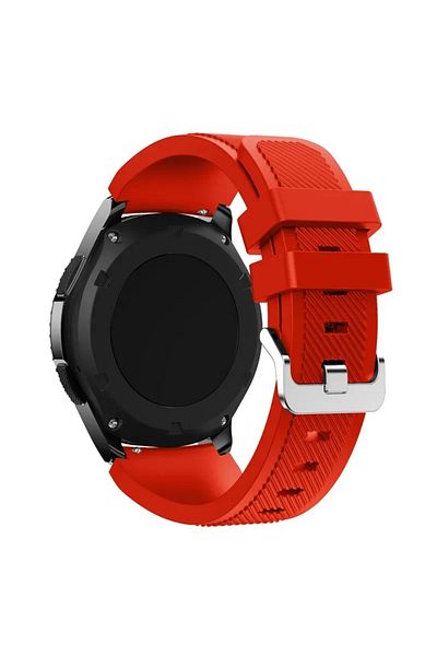 Choice 22mm Red 20 22mm Silicone Strap for Samsung Galaxy Watch 7/6/5/4 40 44mm/6 Classic /5 Pro Bracelet S