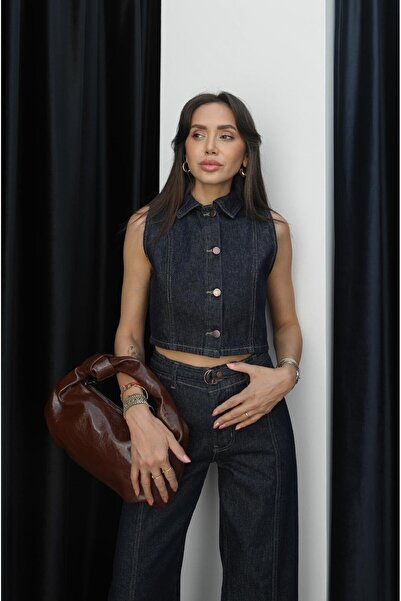 Havoş Sötétkék öves nadrág - farmer szett