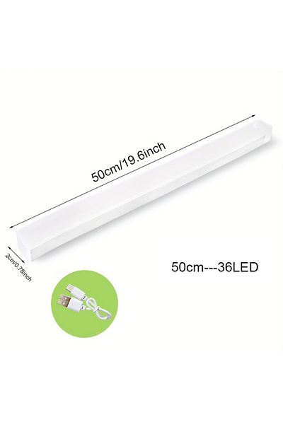 IWP 50cm-36LED Warm White Motion Sensor Light Wireless LED Night Light USB Rechargeable Night Lamp For K