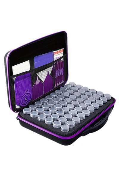 Choice 60 Purple Tool New DIY Diamond Painting Tool Storage Container Storage Box Beads Nail Art Jewelry Rh