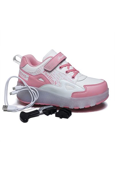ETG Adult Two-wheel Charging Roller Skating Shoes Can Be USB Charged