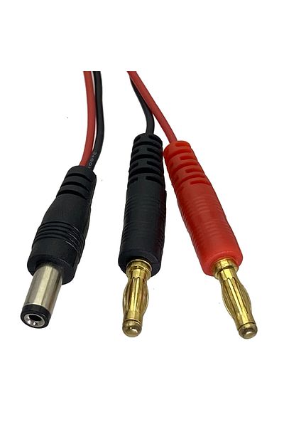 lieve Charge Cable DC Power 5.5 x 2.1mm Male 4mm Banana Plug 22AWG Wire 60CM For Lipo Battery Drone air...