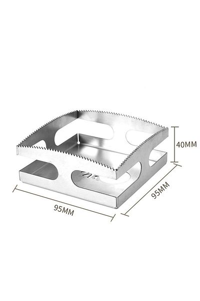 XMSJ 95x95x40mm Oscillating Multitool Hole Saw Blade Square Rectangle Slot Cutter Woodworking Wall Box Wo