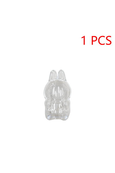 APWIKOGER 1 قطعة 2025 LABUBU حافظة ماكارون شفافة حافظة غبار Popmart Bubble Ma...