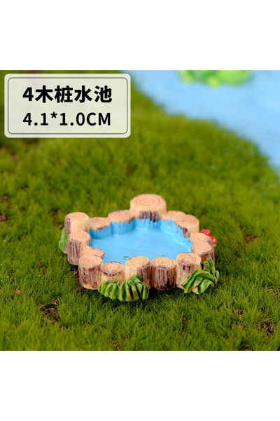Choice تمثال صغير لبئر ماء من عجائب الدنيا - مجموعة مصنوعة يدويًا من الراتنج ...