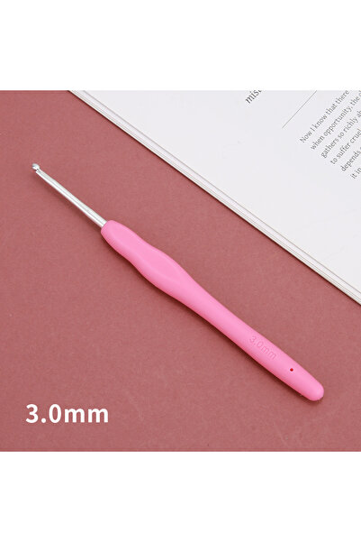 Choice 3.0mm random color 2/2.5/3/3.5/4/4.5/5/5.5/6/6.5/7/8/9/10mm DIY Crochet Hooks Plastic Handle Knittin