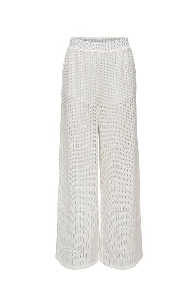 ONLY ONLFREYA STRAIGHT PANT JR KIRIK BEYAZ Kadın Pantolon