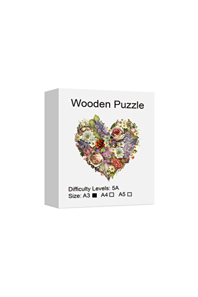 choice2 لغز الحب الفريد A3، لغز خشبي متعدد الألوان للكبار - لعبة ممتعة ومليئة...