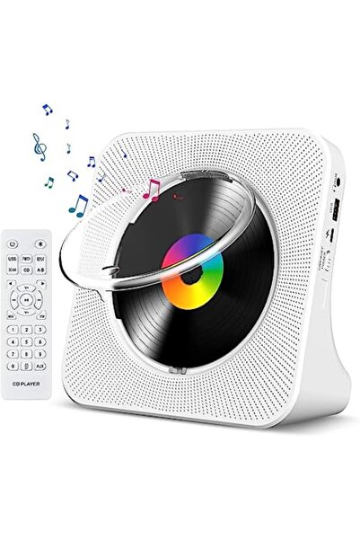 Choice1 WHITE Qoosea Portable Bluetooth Desktop CD Player for Home with Timer...