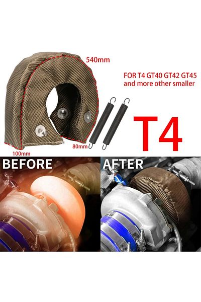 Choice T4 Glasvezel Turbo Hitteschild الشاحن التربيني Deken Cover T2 T25 T28 T3 T4 T6 Meest Turbine ارتفاع درجة الحرارة