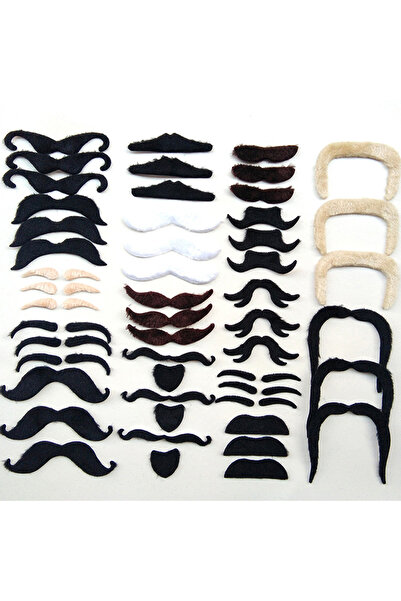 Choice 48 قطعة من أزياء الشارب المضحكة الإبداعية لحفلات القراصنة والهالوين وحفلات تأثيري وشارب ولحية مزيفة