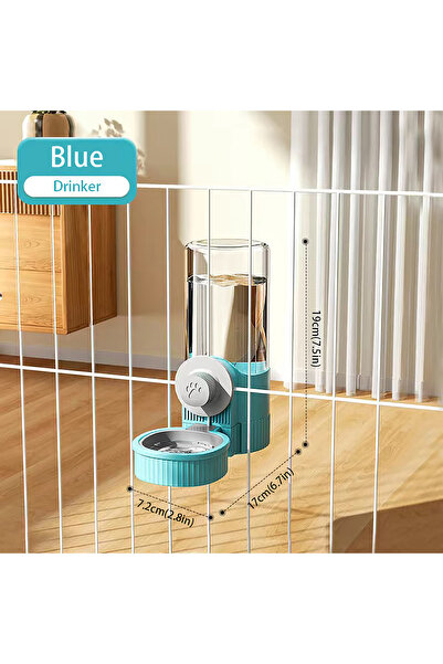 Choice Blue-Drinker 1.2L Automatic Pet Feeder Cage Hanging Bowl，Suitable for ...