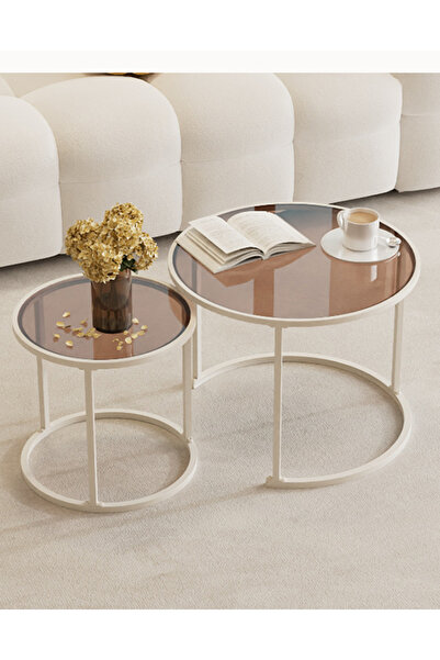 sharpdo Creative Combination Circular Coffee Table 60*60*45&45*45*40CM